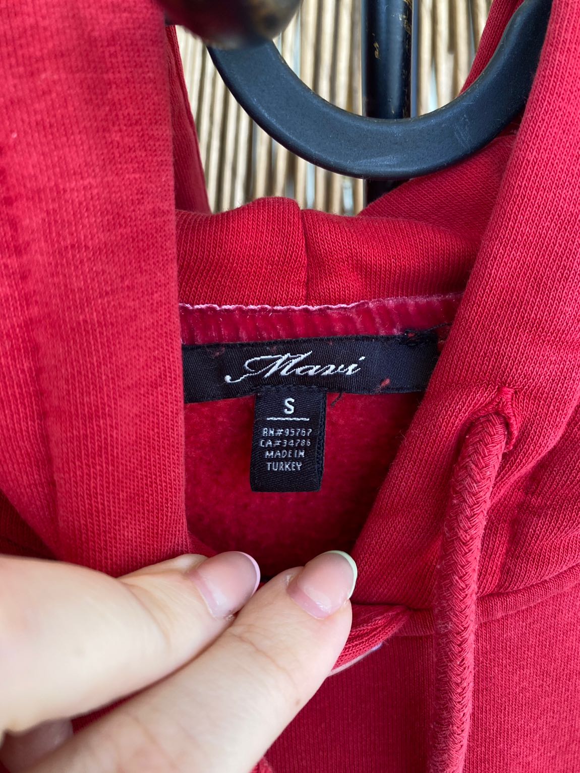 Mavi Kırmızı Kapüşonlu Sweatshirt — görsel 5/11