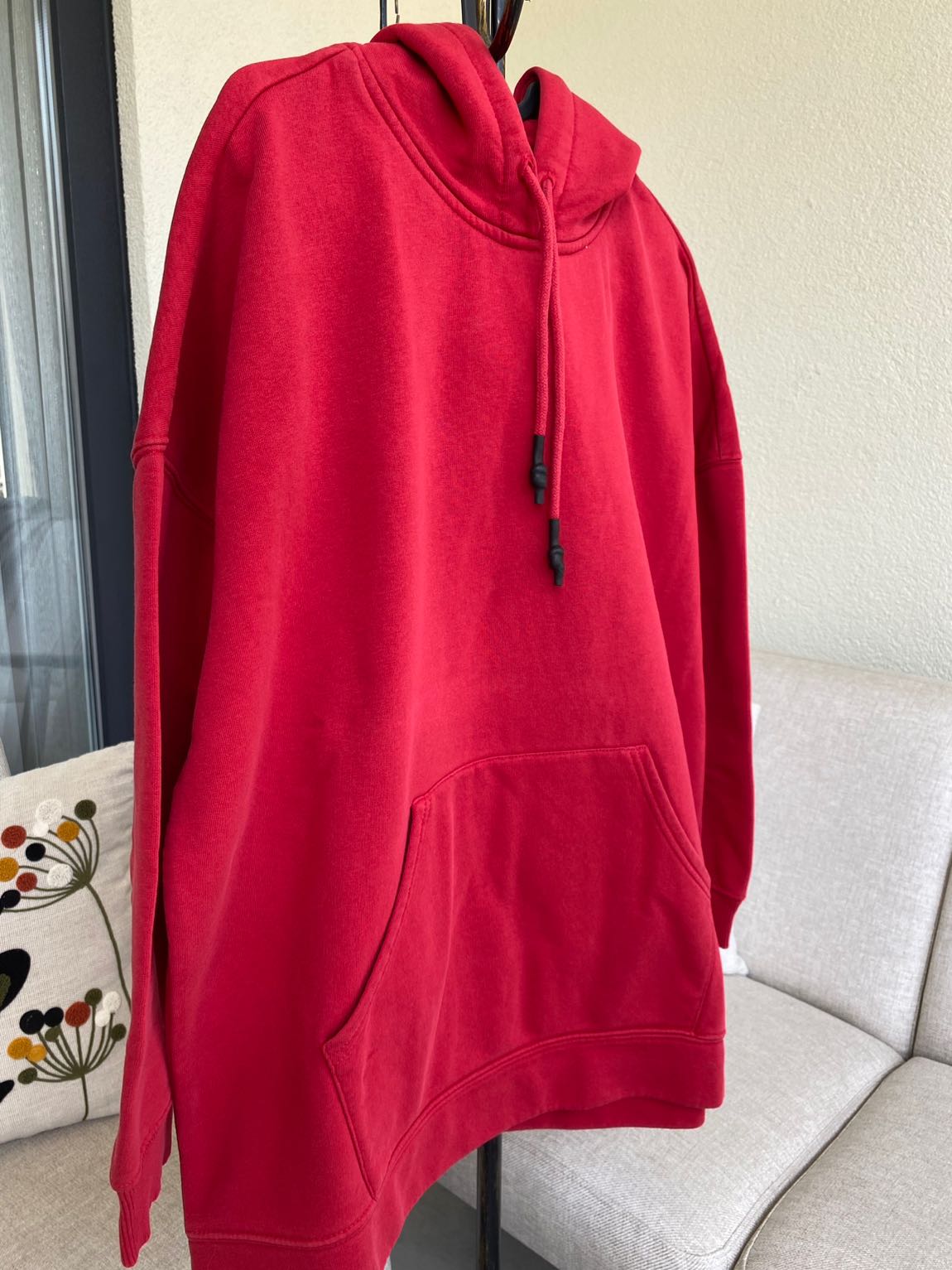 Mavi Kırmızı Kapüşonlu Sweatshirt — görsel 8/11