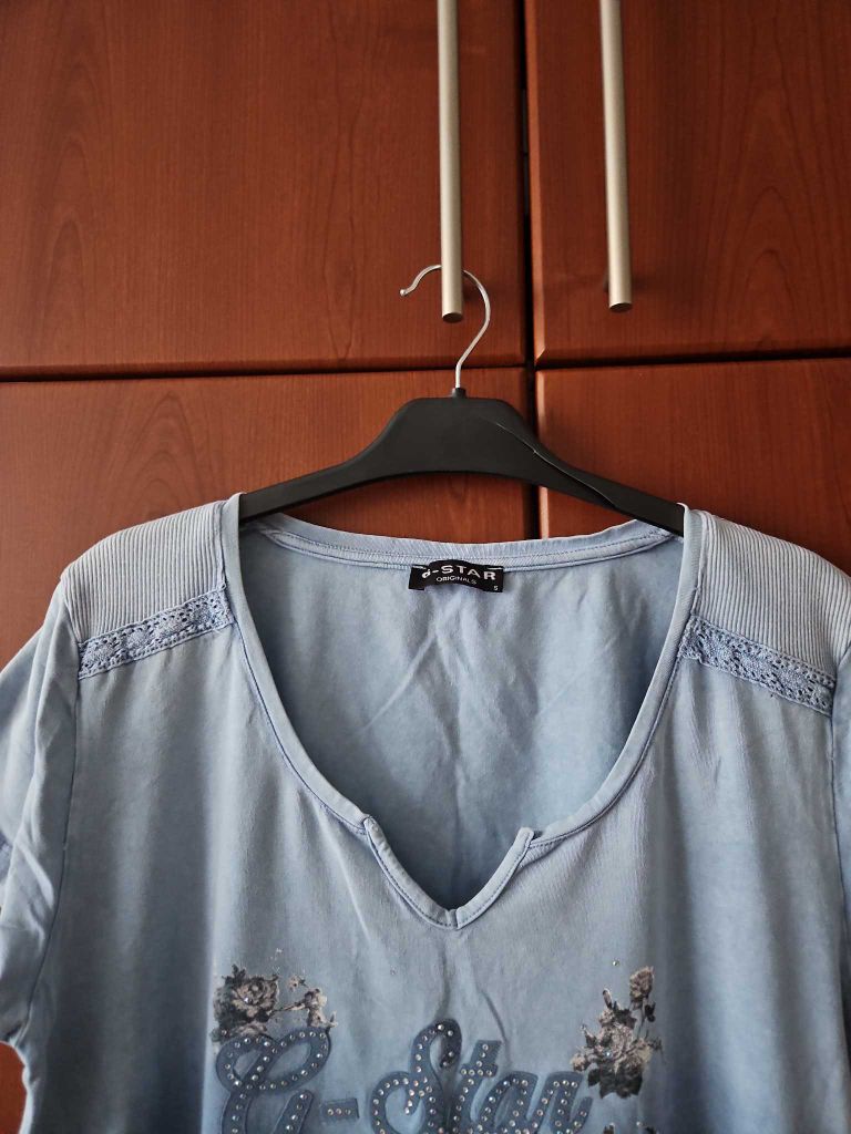 G-star Raw Mavi Desenli Tişört — görsel 5/6