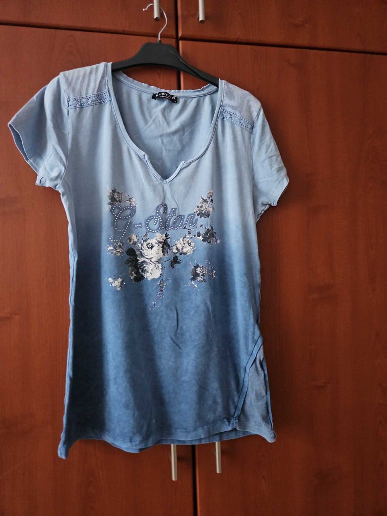G-star Raw Mavi Desenli Tişört — görsel 4/6
