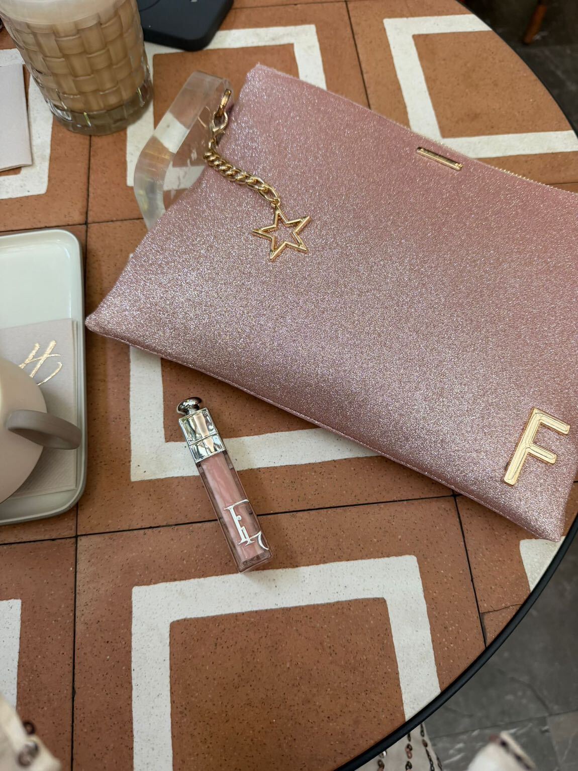 PEMBE TABLET ÇANTASI CLUTCH — görsel 2/3