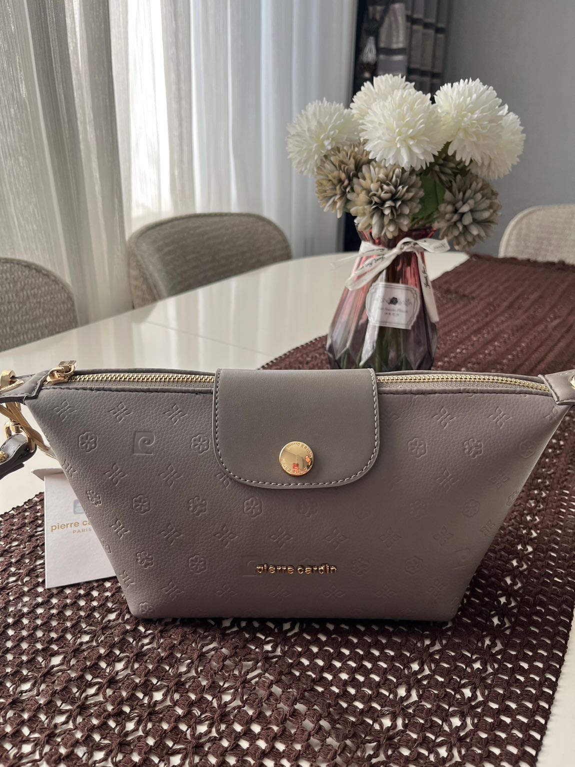 Pierre Cardin Gri El Çantası — görsel 5/6