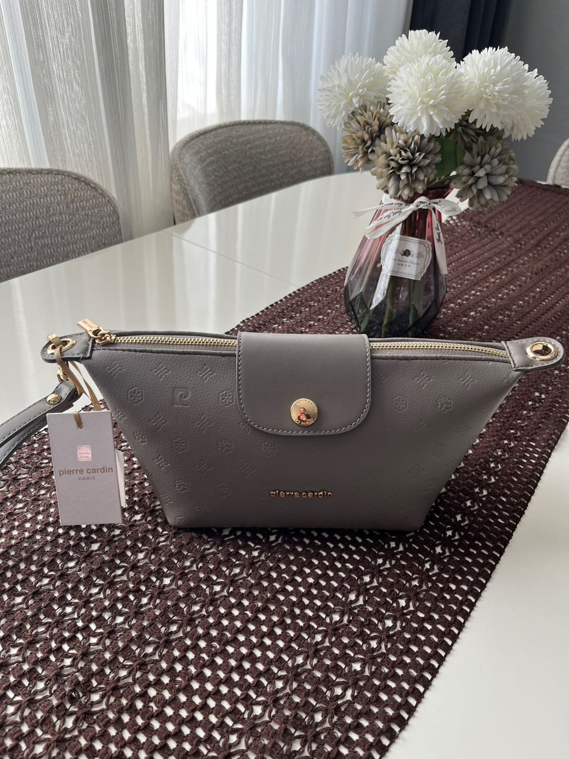 Pierre Cardin Gri El Çantası — görsel 6/6