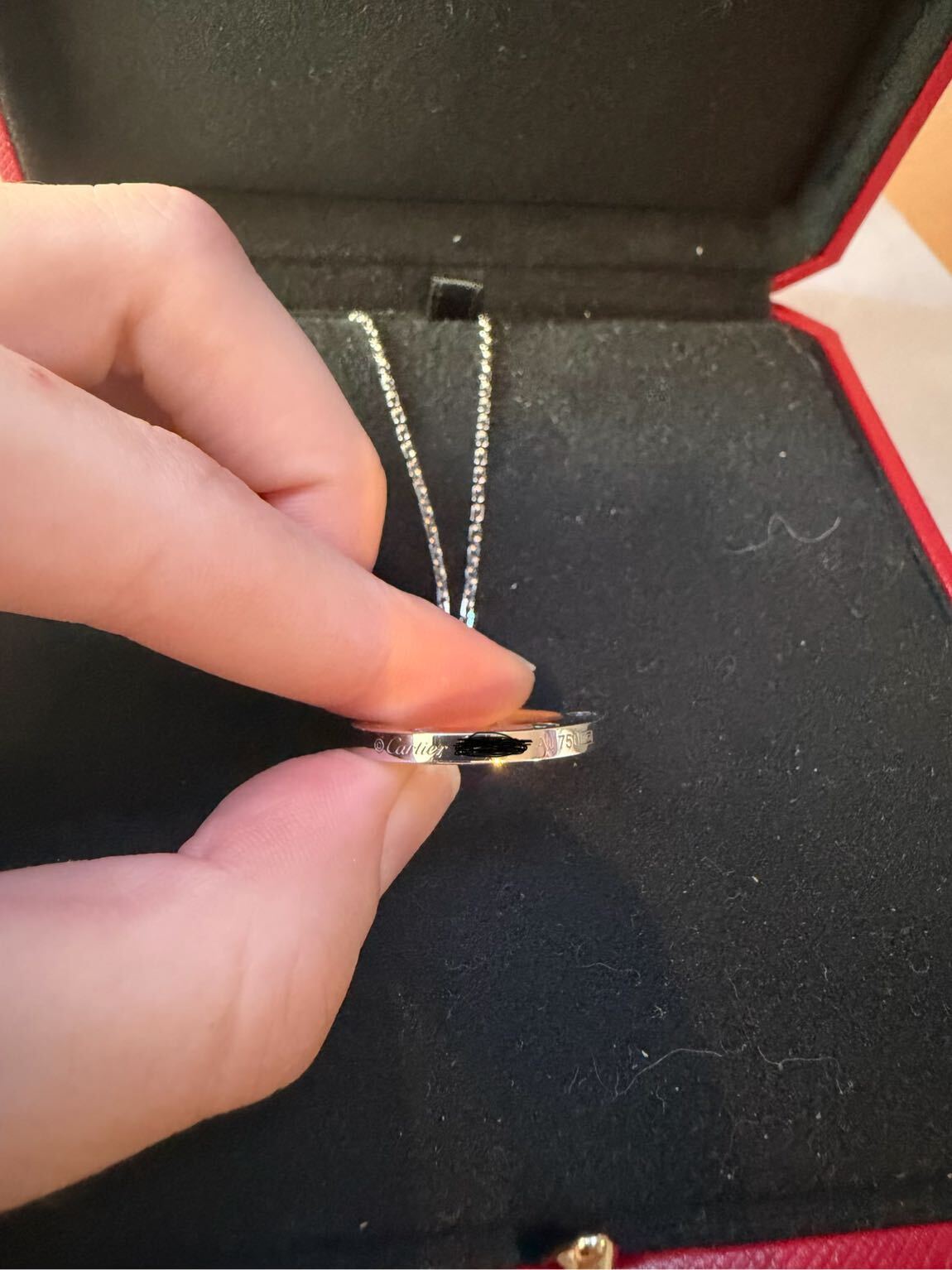 Cartier Love Kolye Beyaz Altın Orjinal — görsel 3/7
