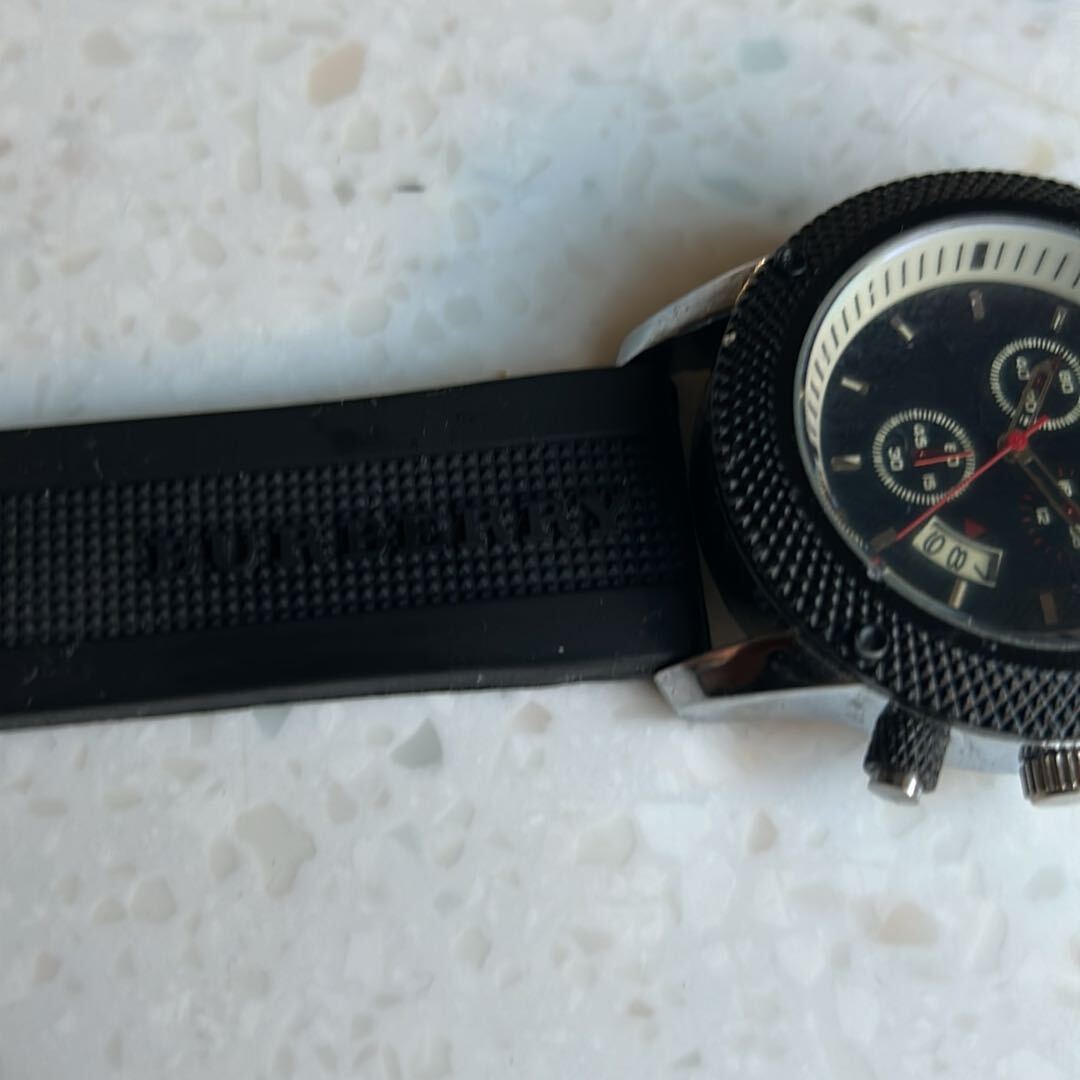 Burberry markaSiyah Spor Kronograf Saat — görsel 6/6