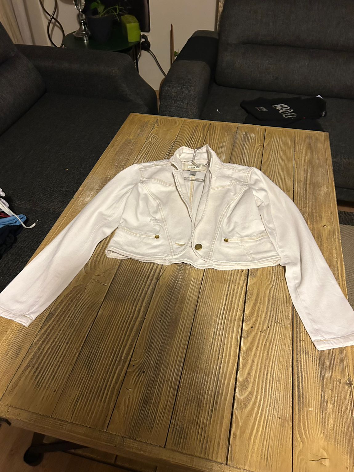 Mango Krem Blazer Ceket — görsel 9/14