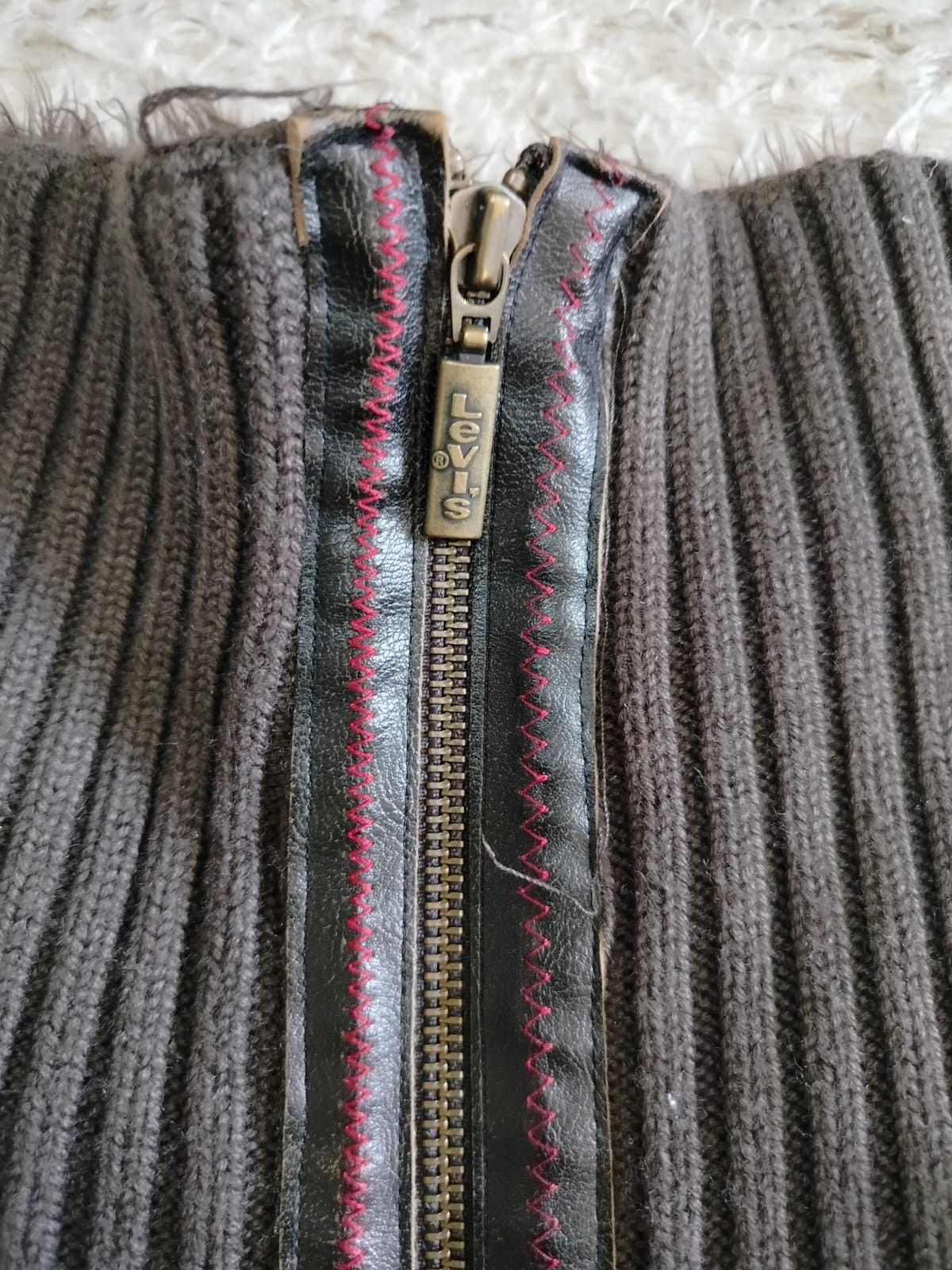 Fur Levi's Dik Yaka Bella Swan Y2K Ceket — görsel 5/10