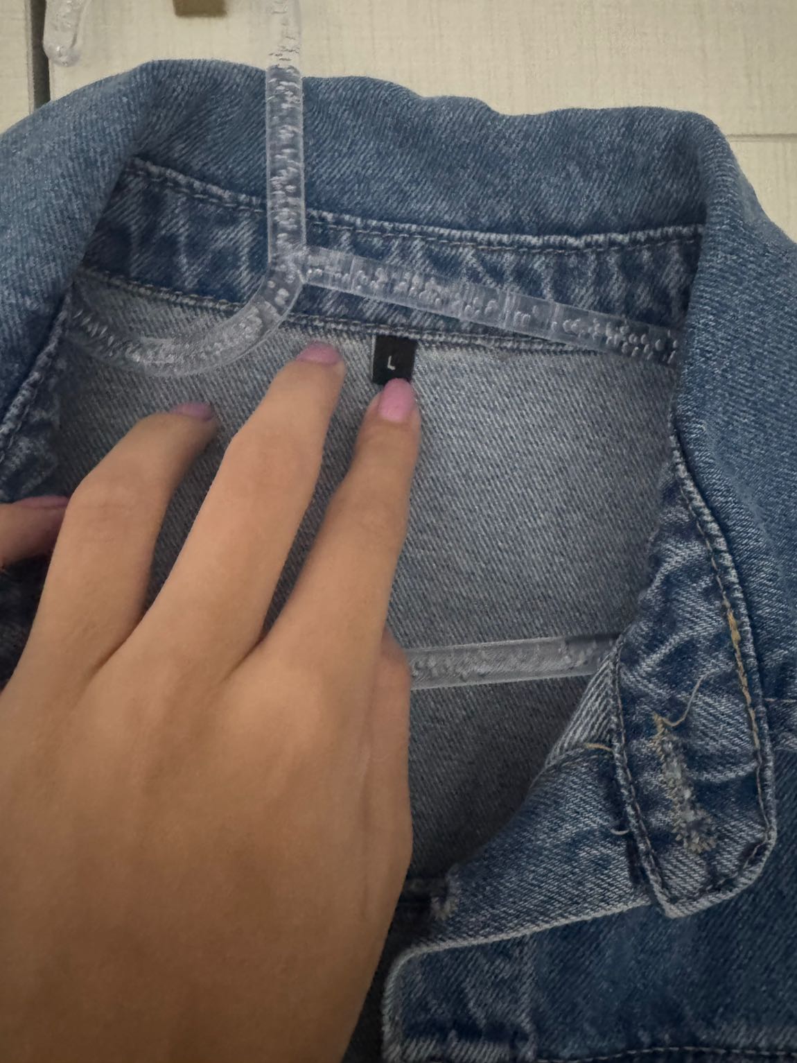 Mavi Kot denim kısa Elbise — görsel 4/4