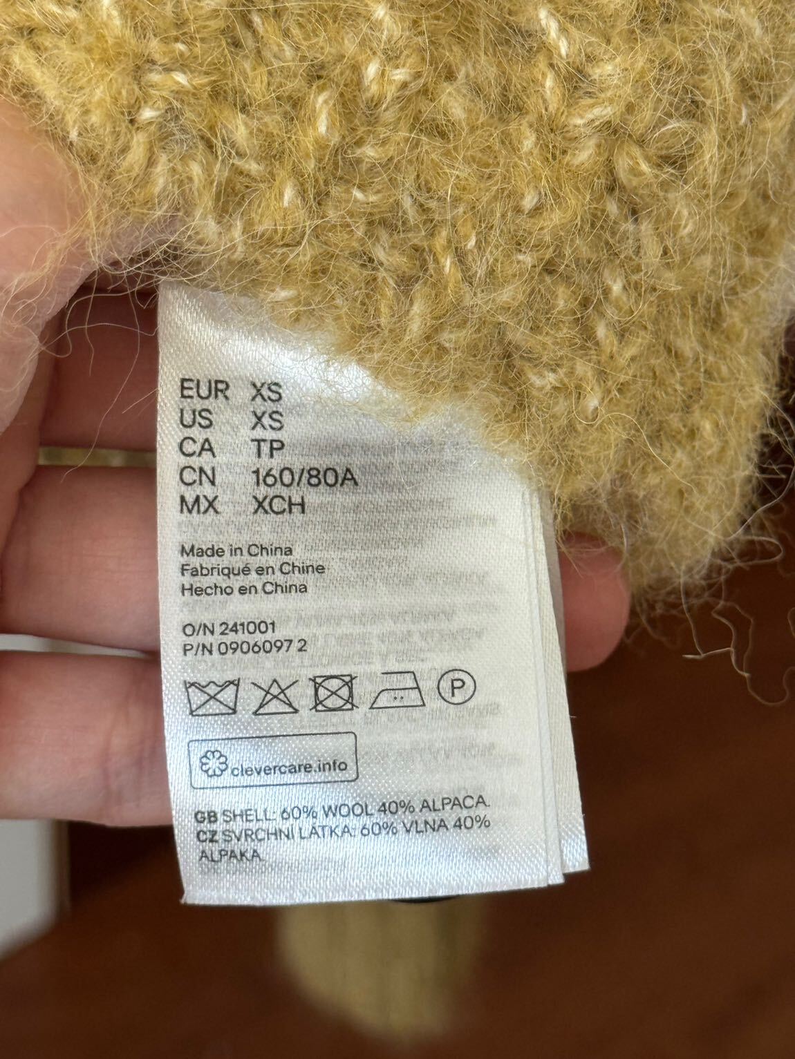 H&m alpaca yün karışımlı hırka — görsel 4/5