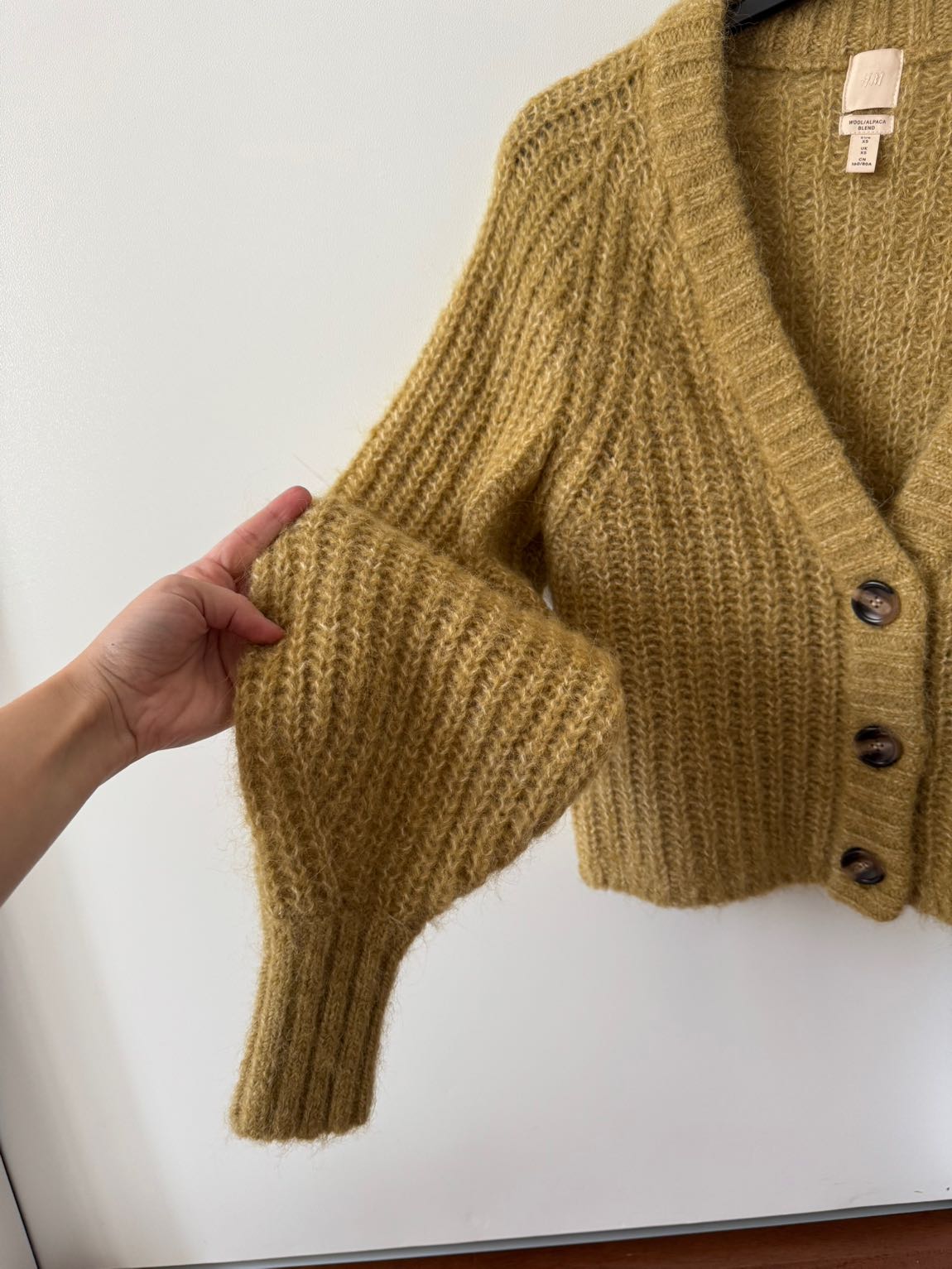 H&m alpaca yün karışımlı hırka — görsel 2/5