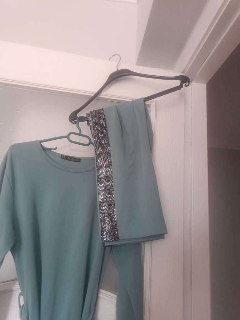 Mavi Payetli Detaylı Tunik — görsel 5/10