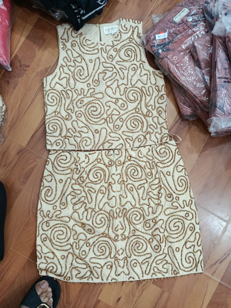 SEZANE Bej İşlemeli Elbise — görsel 7/7