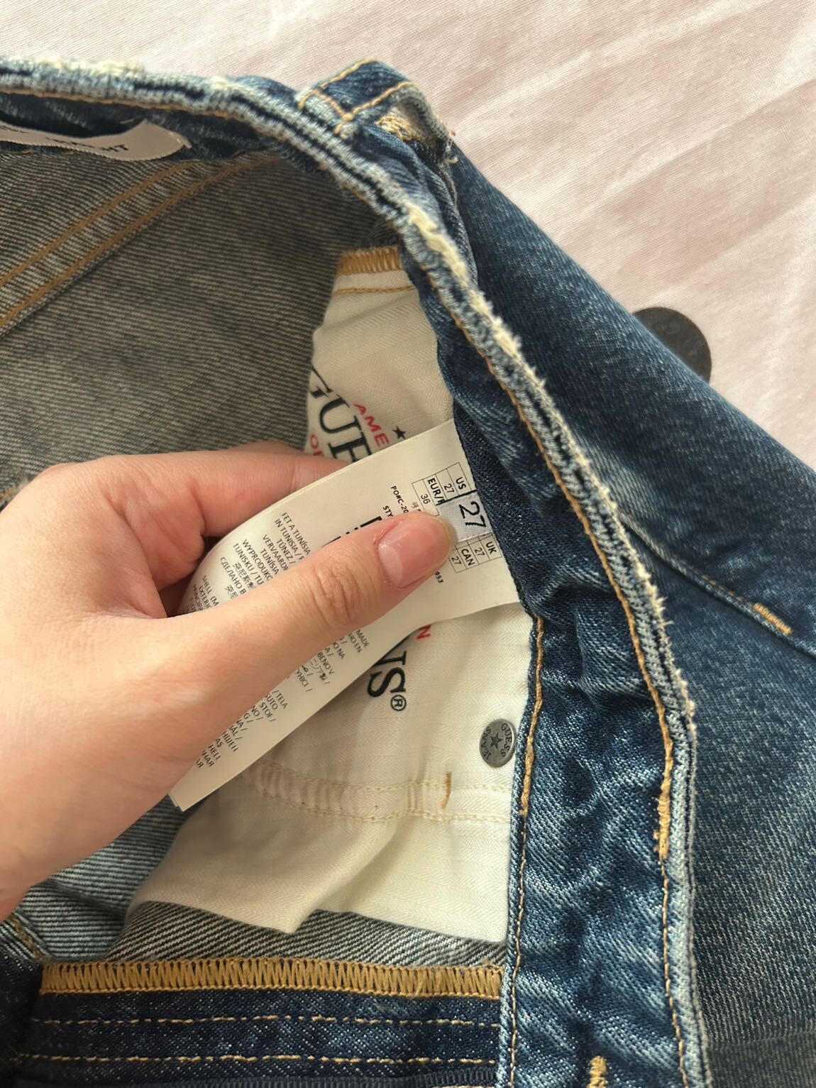 Guess Jeans Mavi Straight Jean — görsel 5/6
