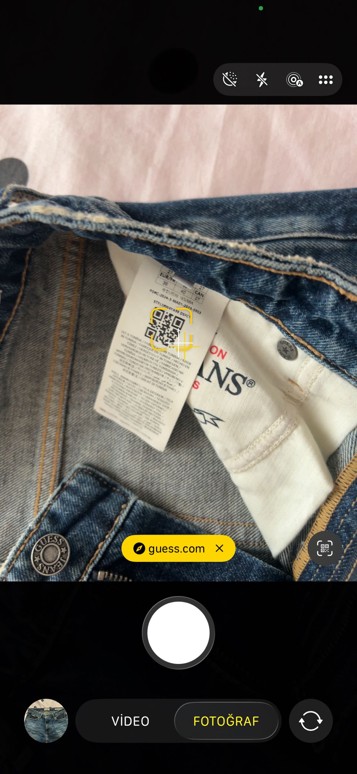 Guess Jeans Mavi Straight Jean — görsel 3/6