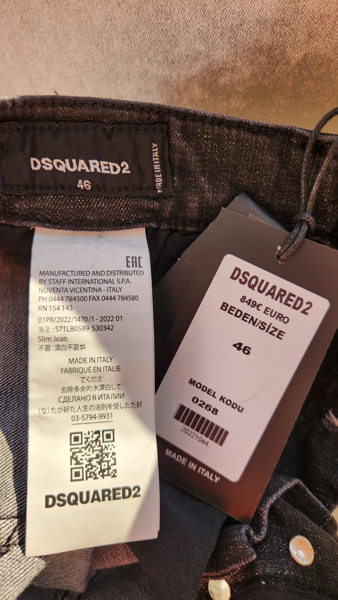 Dsquared2 Siyah Jean Pantolon — görsel 3/6