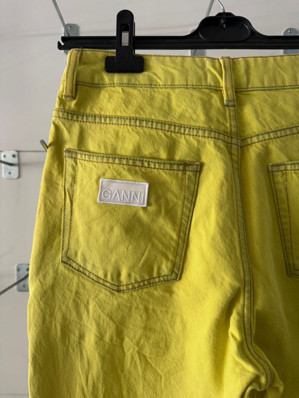 GANNI Swigy Sarı Jean Pantolon — görsel 7/13