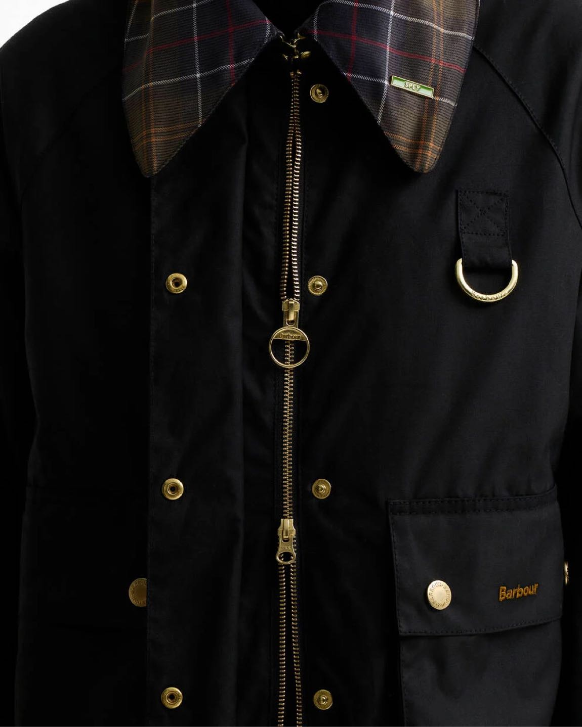Barbour Icons Tartan Collar Spey Waxed J — görsel 8/11