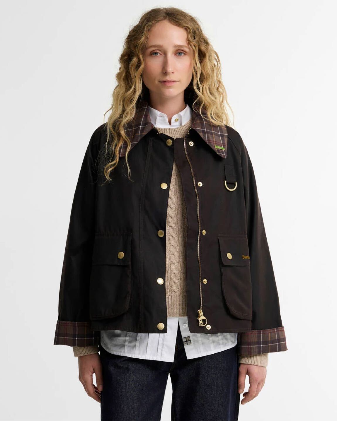 Barbour Icons Tartan Collar Spey Waxed J — görsel 2/11