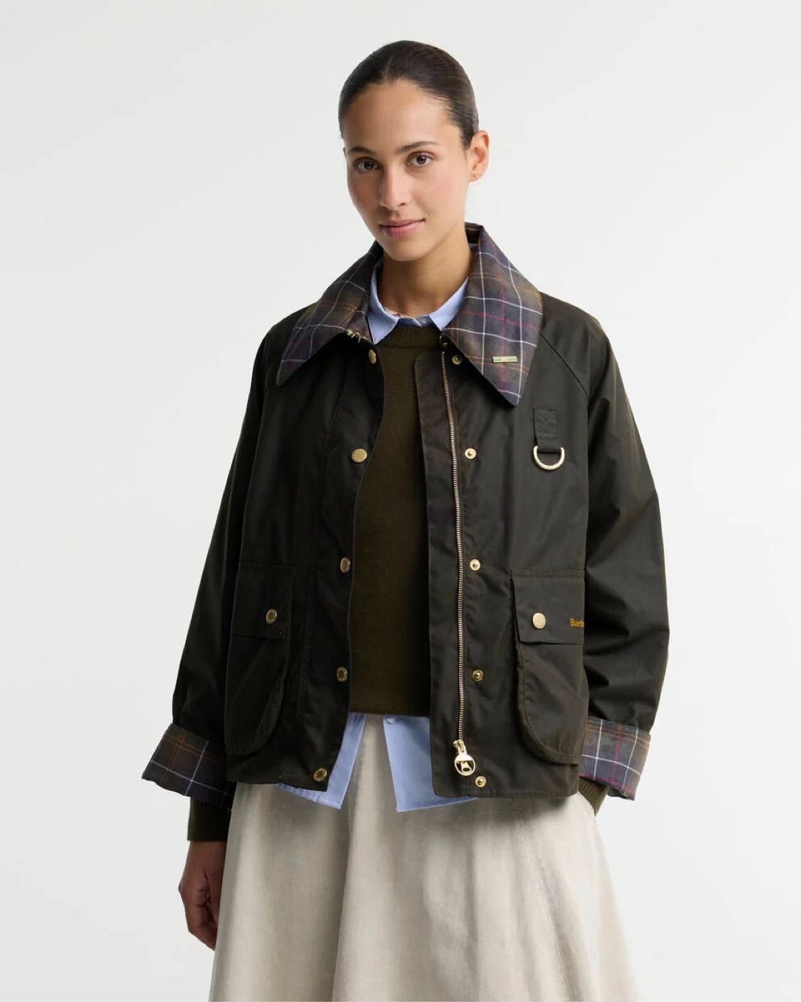 Barbour Icons Tartan Collar Spey Waxed J — görsel 3/11