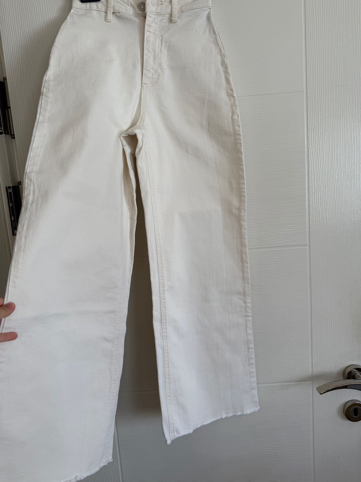 Beyaz Wide leg jean mango — görsel 3/5