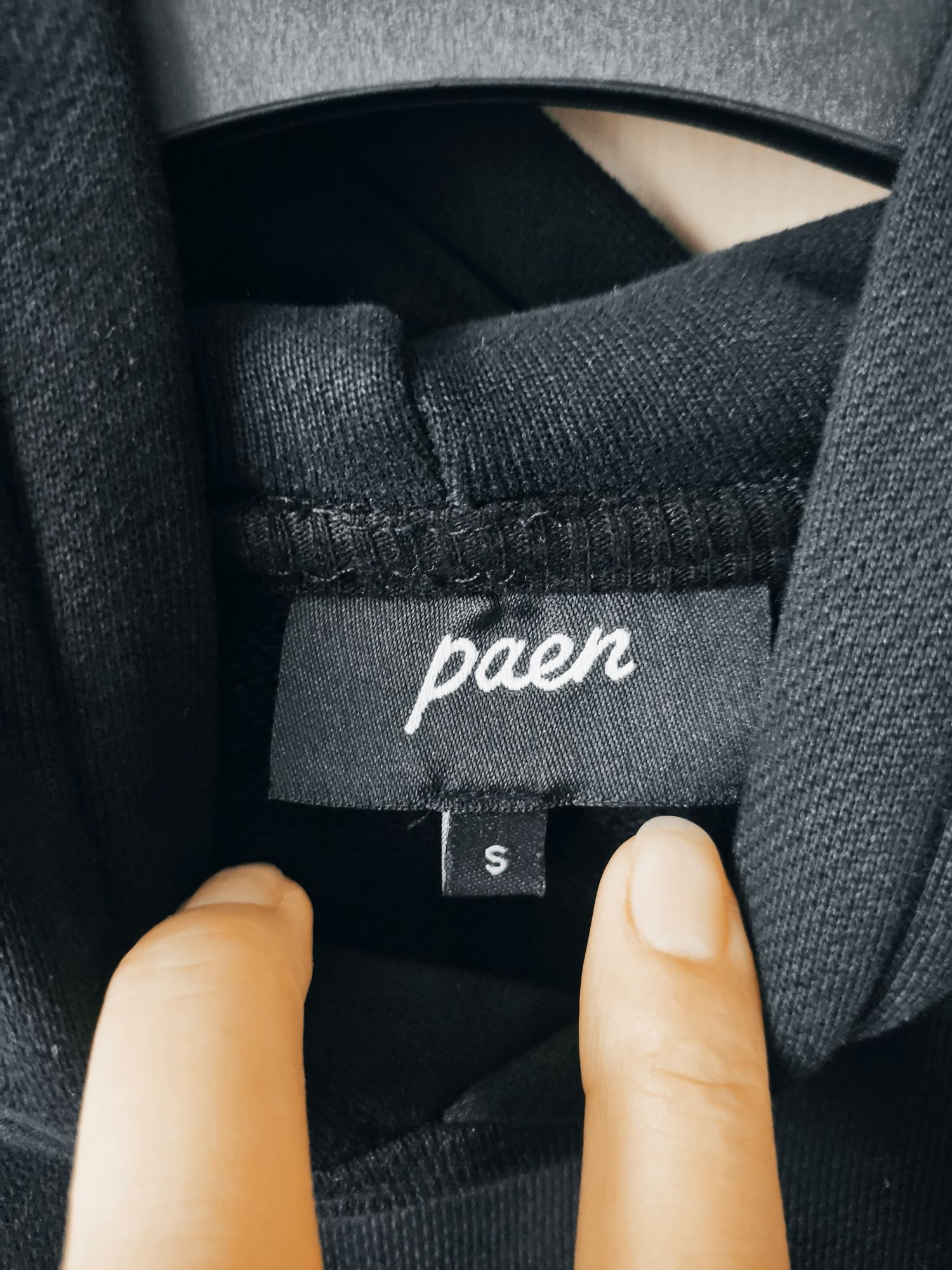 Paen Siyah Kapüşonlu Sweatshirt — görsel 11/11