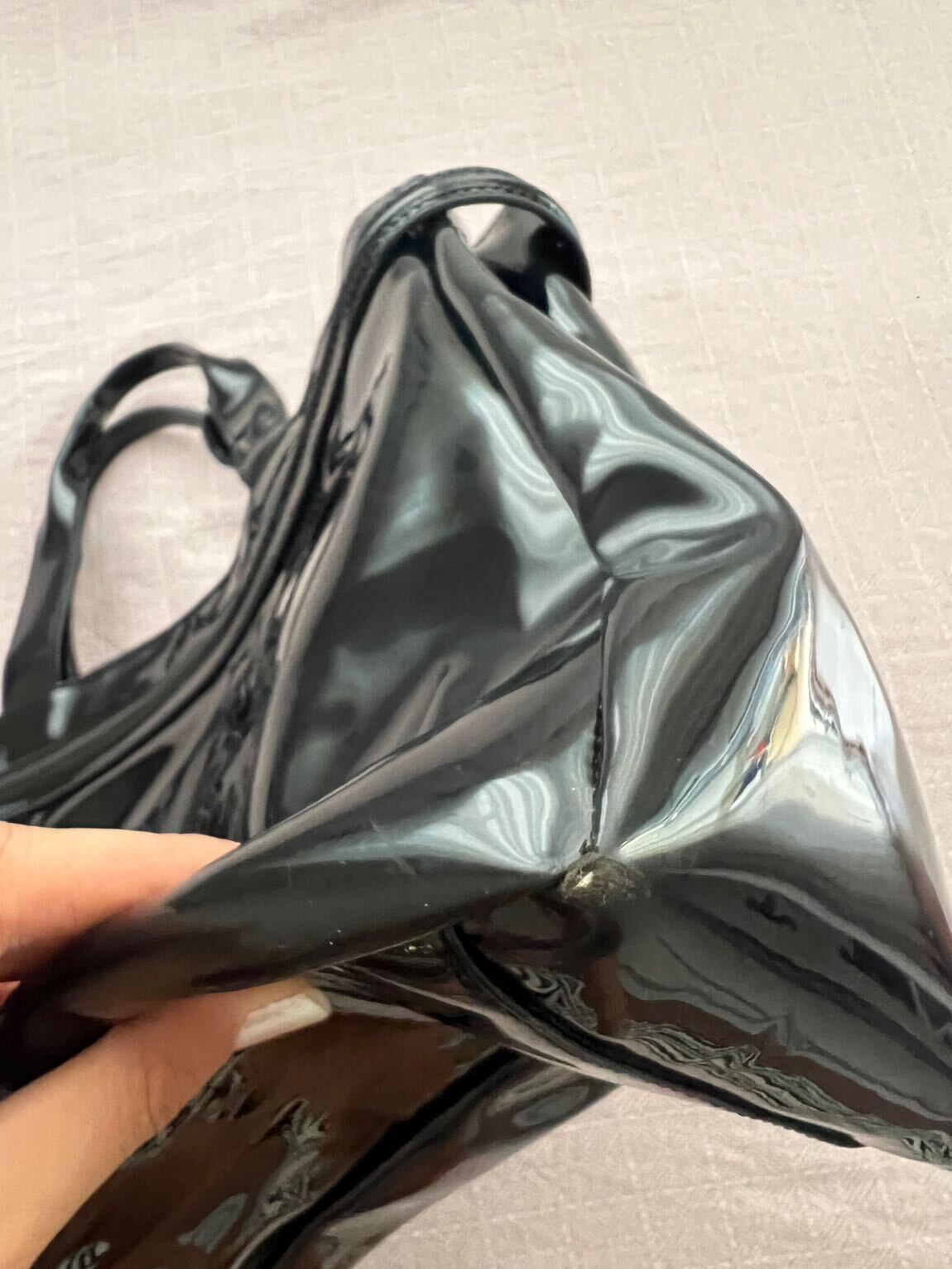 Armani Jeans siyah parlak çanta — görsel 3/6