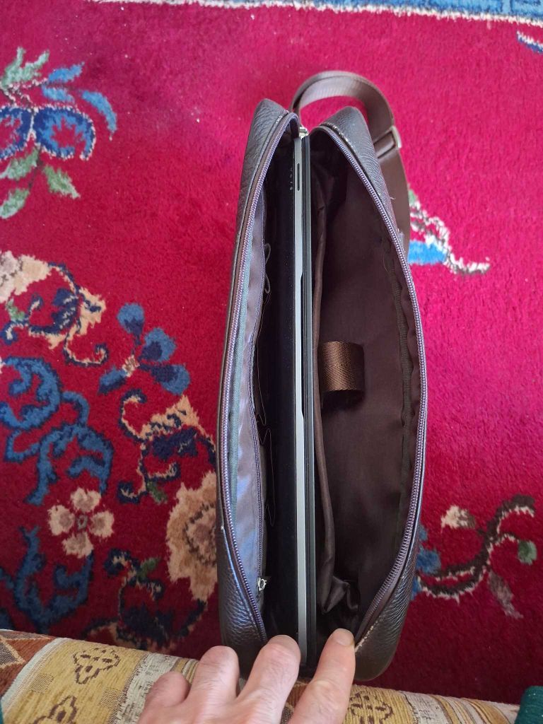 Kahverengi Deri Laptop & Evrak Çantası — görsel 8/12