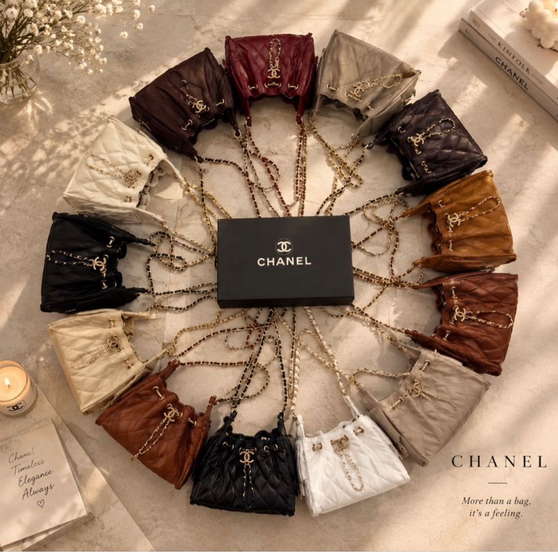 Siyah Chanel 25 mini Çanta — görsel 4/7