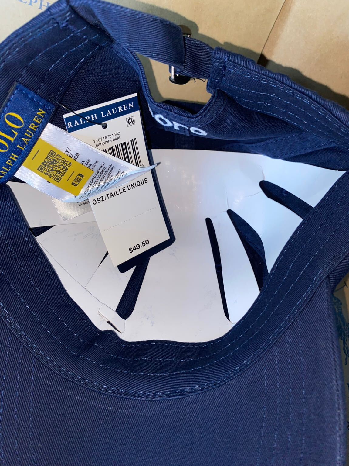 Orjınal Polo Ralph Lauren Lacivert Şapka — görsel 3/6