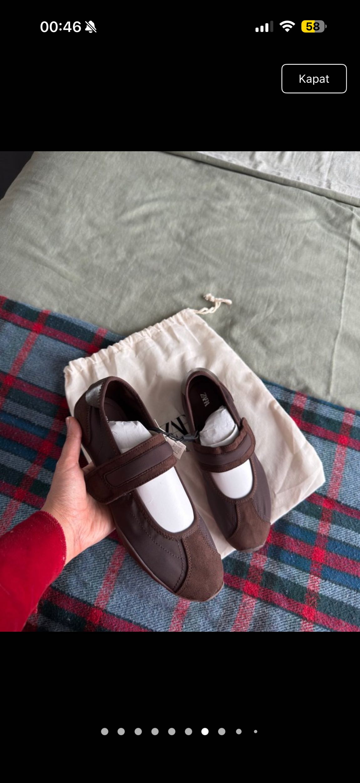 Zara Kahverengi spor Babet — görsel 6/9