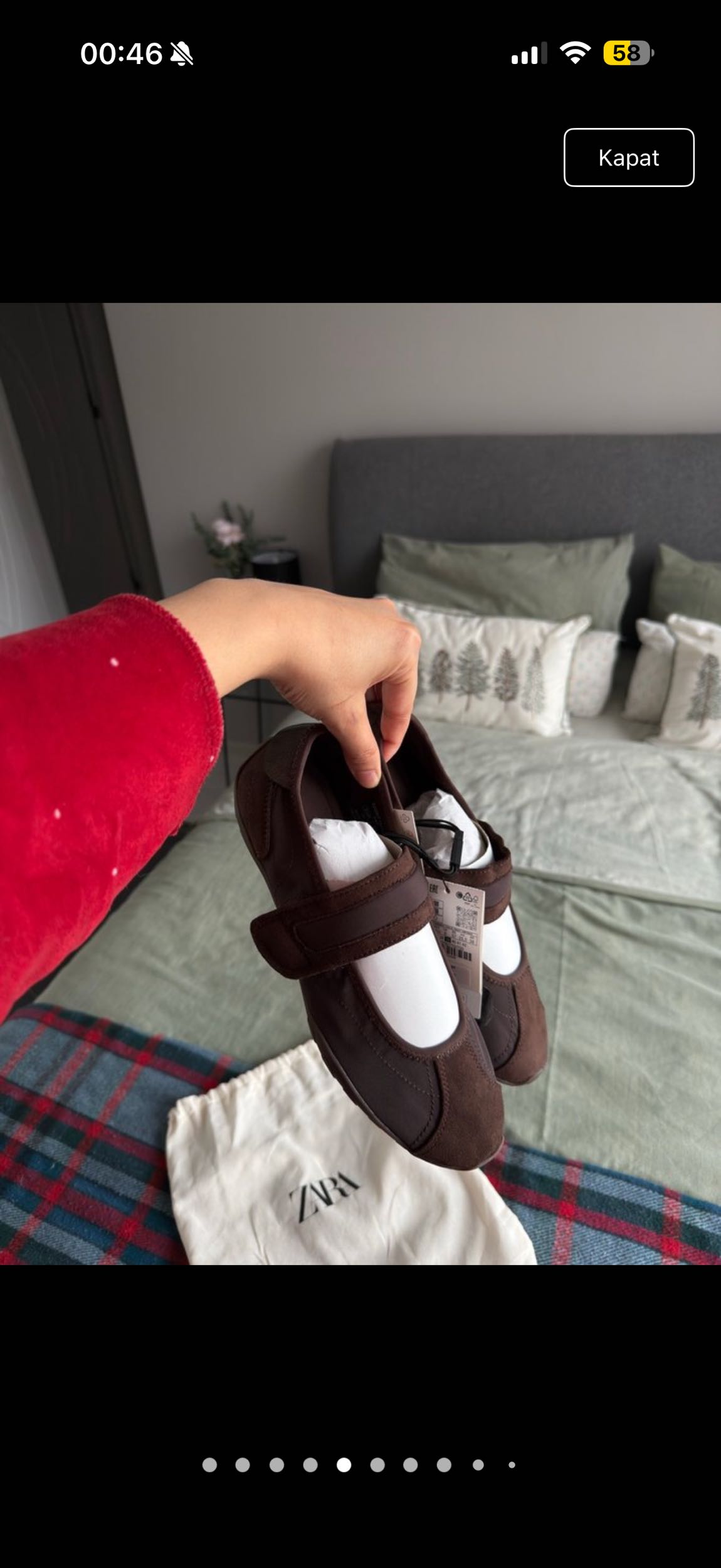Zara Kahverengi spor Babet — görsel 7/9