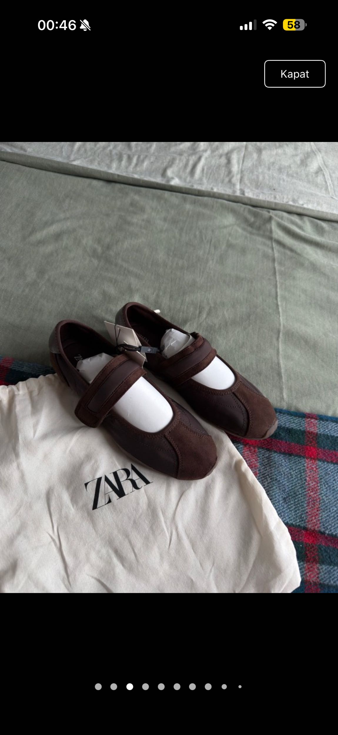 Zara Kahverengi spor Babet — görsel 2/9