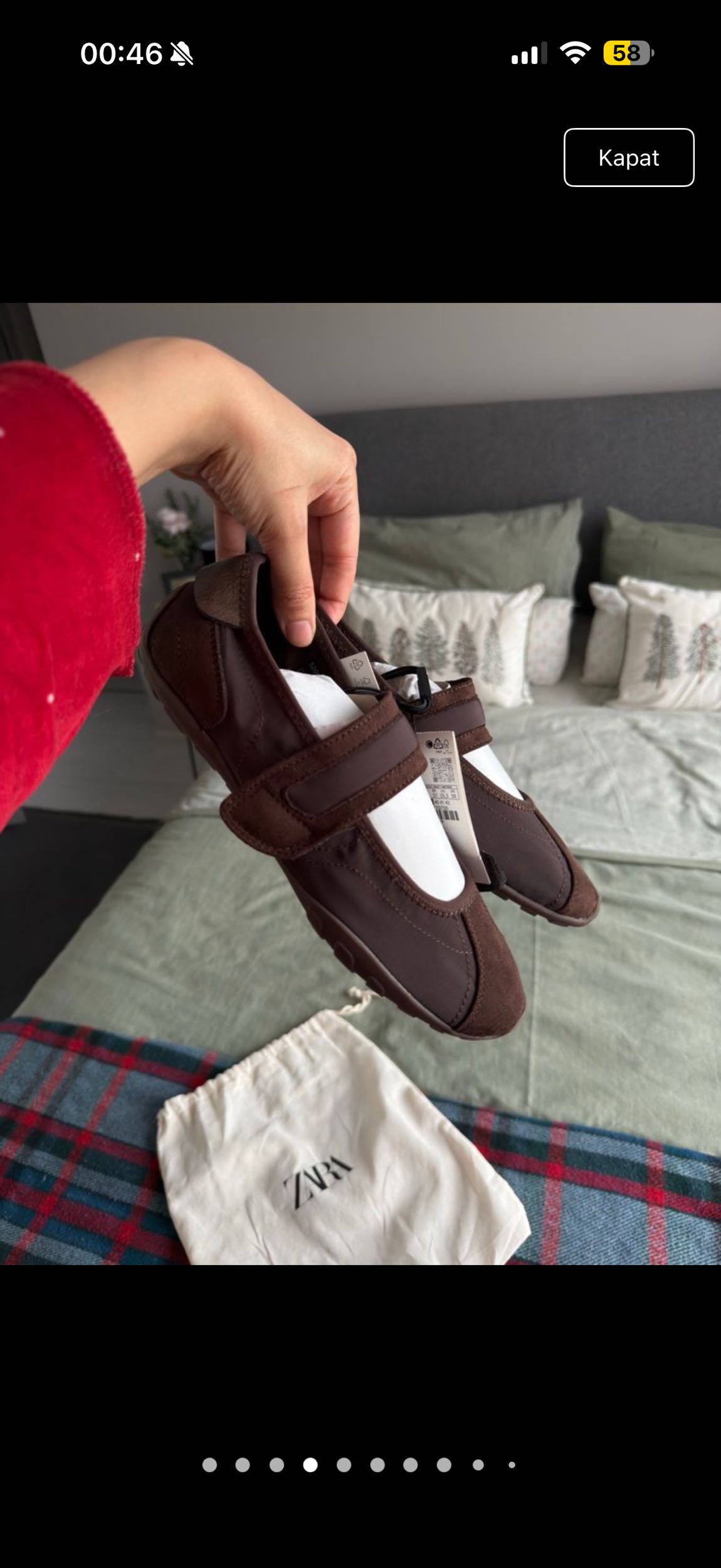 Zara Kahverengi spor Babet — görsel 4/9