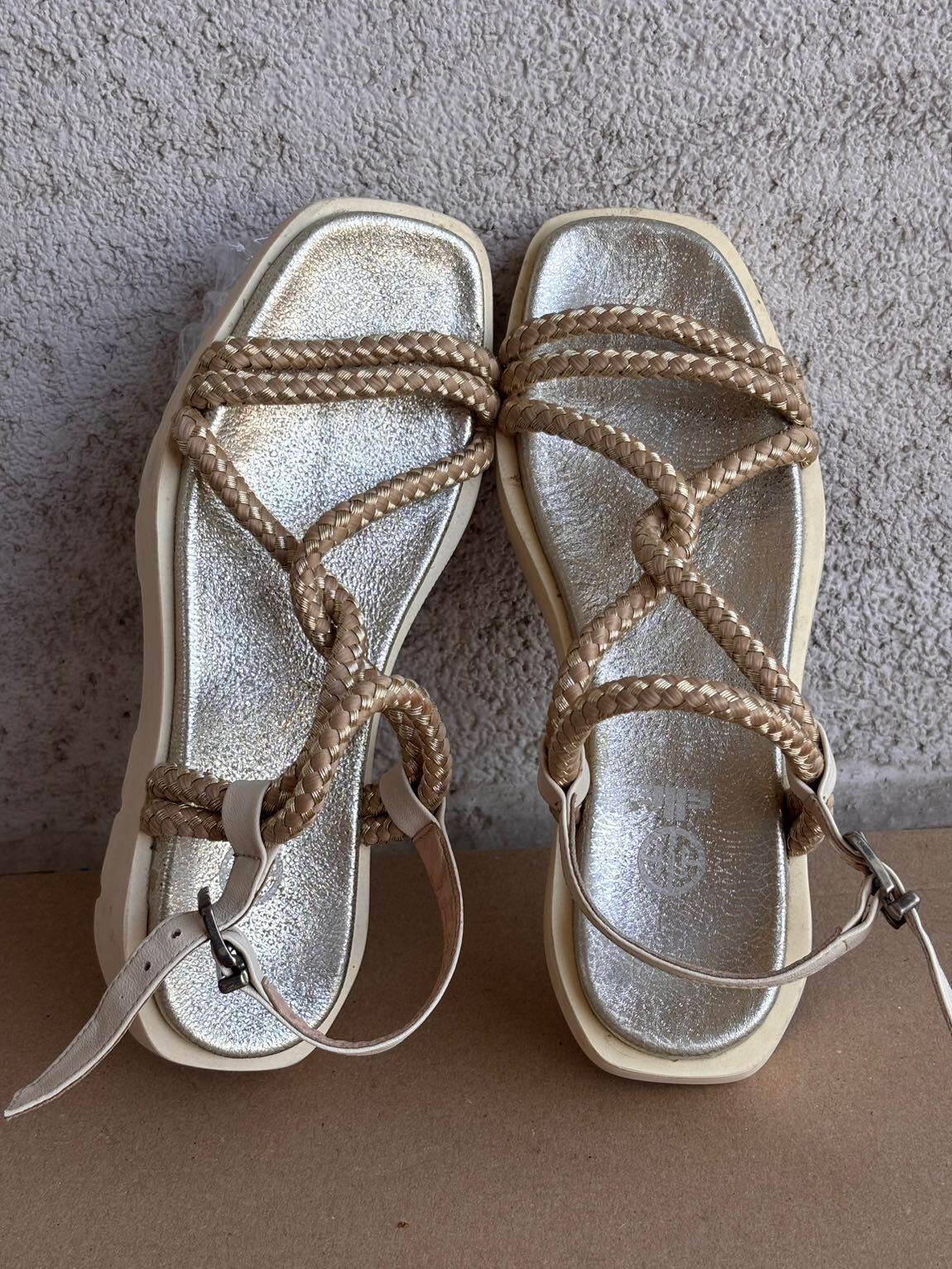 Dore renk Örgülü Sandalet — görsel 2/5
