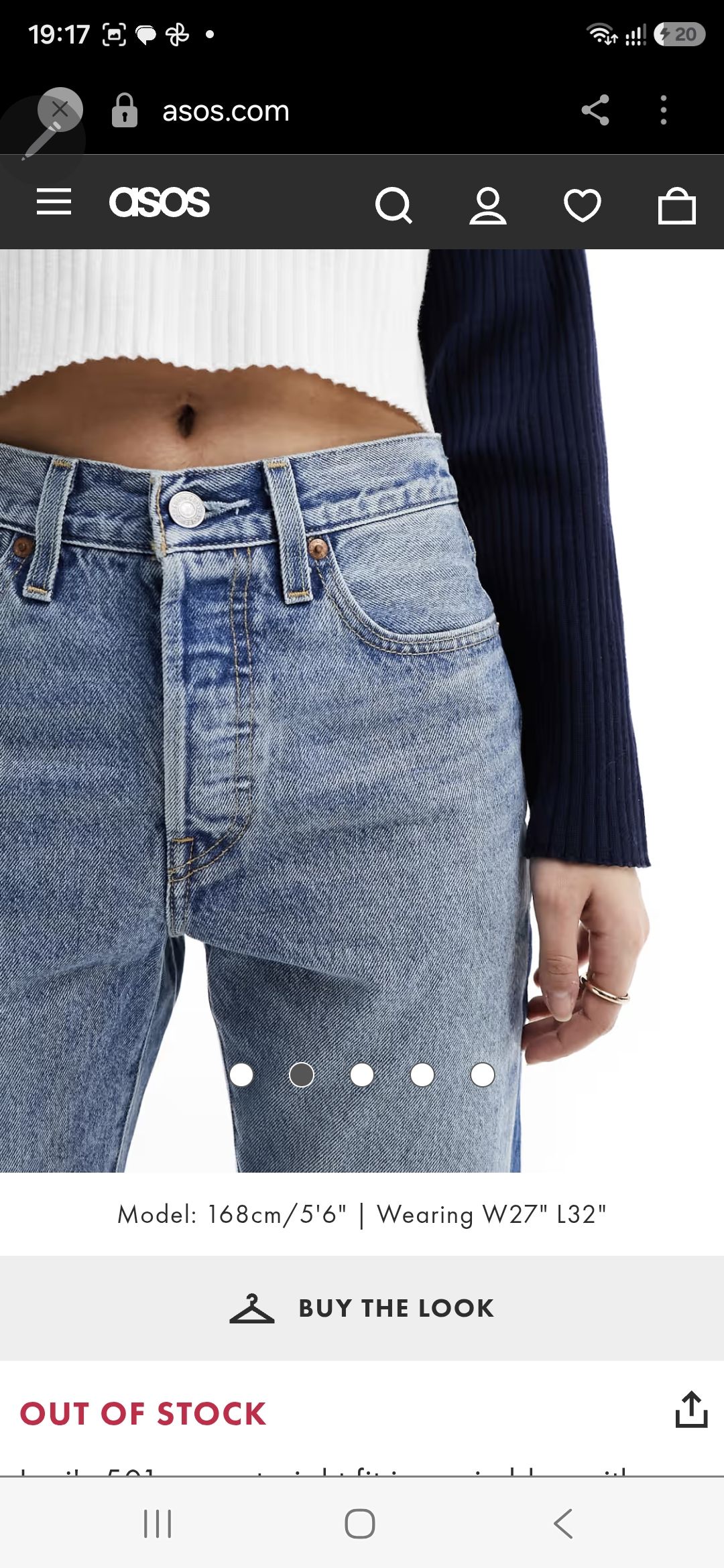 LEVIS JEAN 501 — görsel 4/15