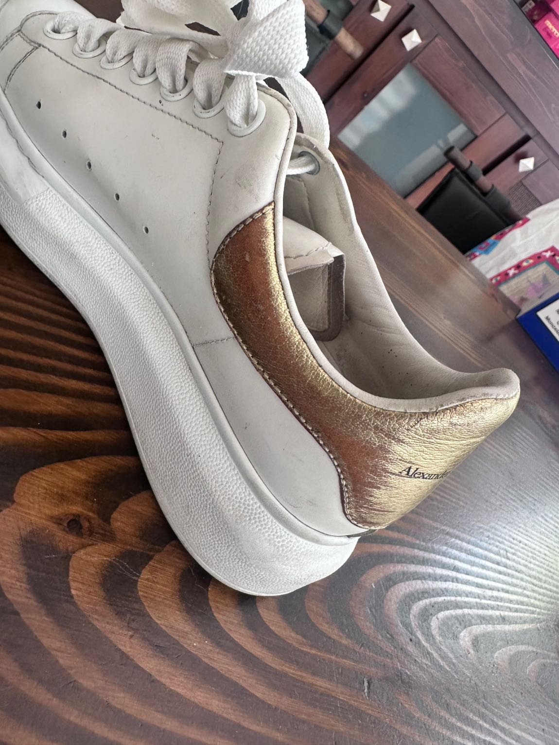 Alexander McQueen Beyaz Spor Ayakkabı — görsel 4/10