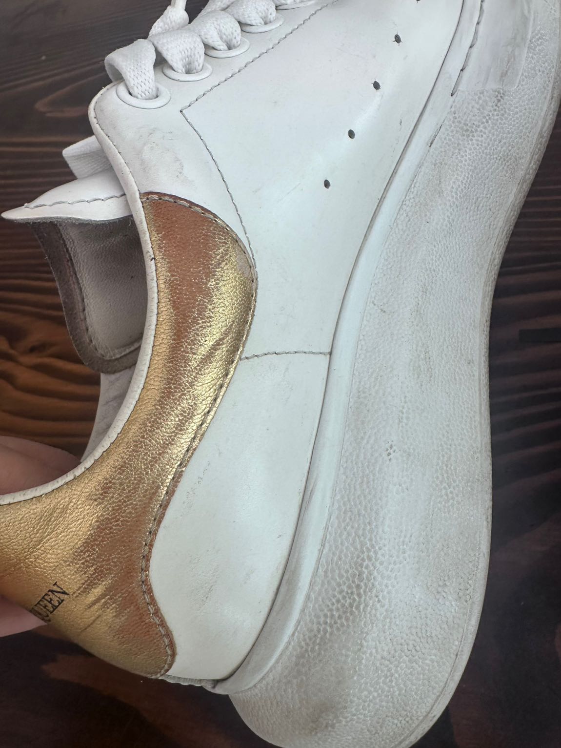 Alexander McQueen Beyaz Spor Ayakkabı — görsel 3/10