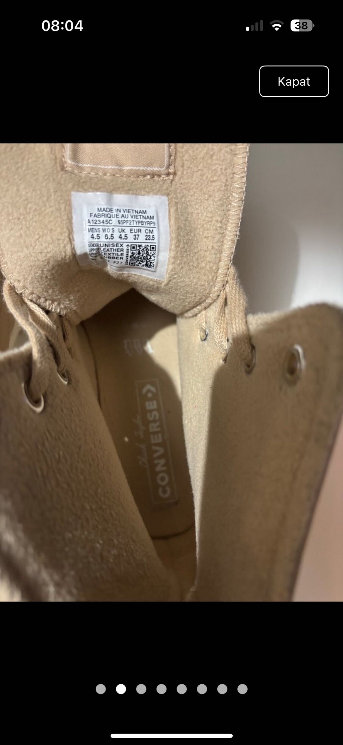Converse Krem Sneaker — görsel 4/4