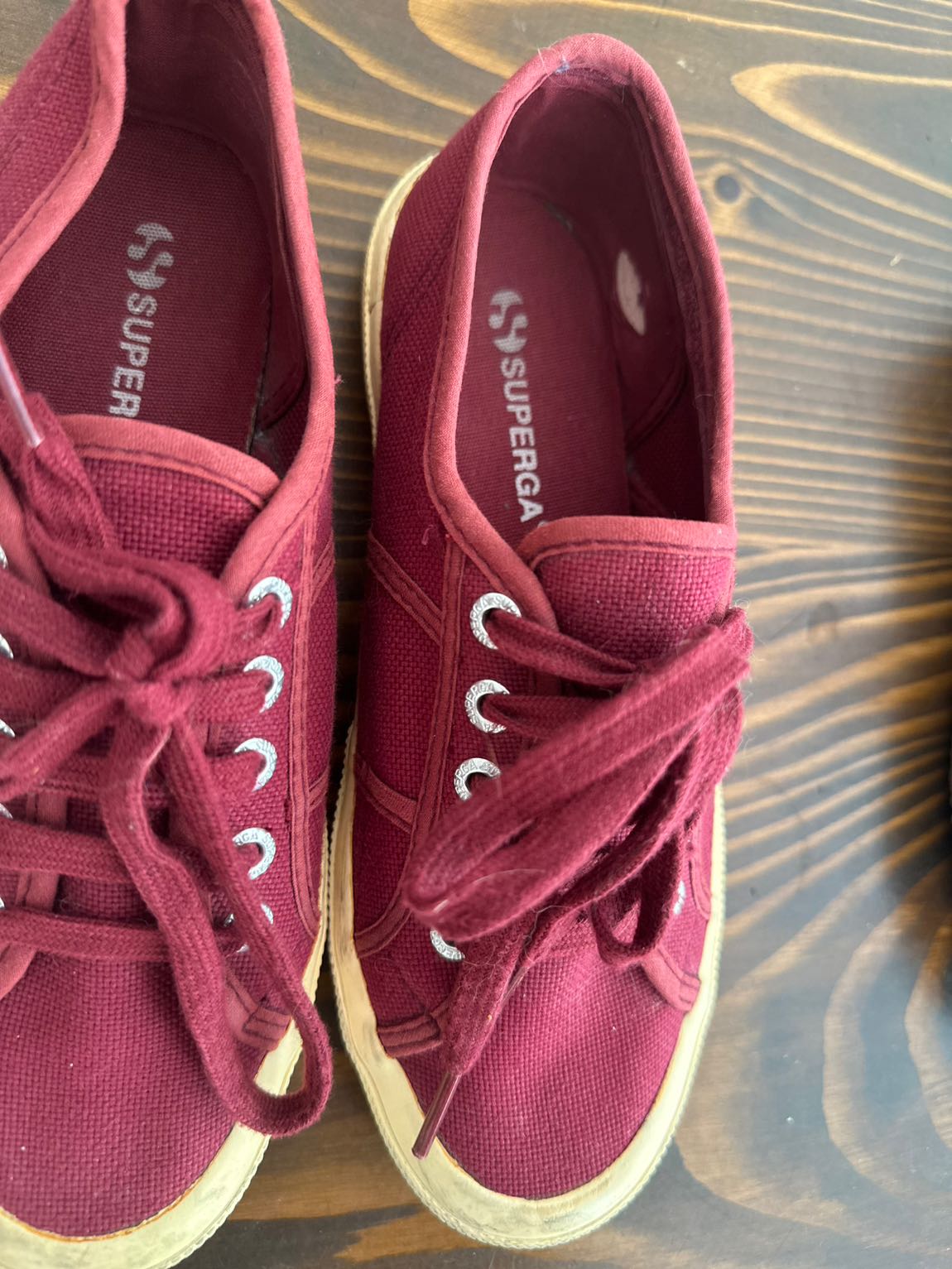 Superga 2 adet Bordo ve Siyah Sneaker — görsel 3/7