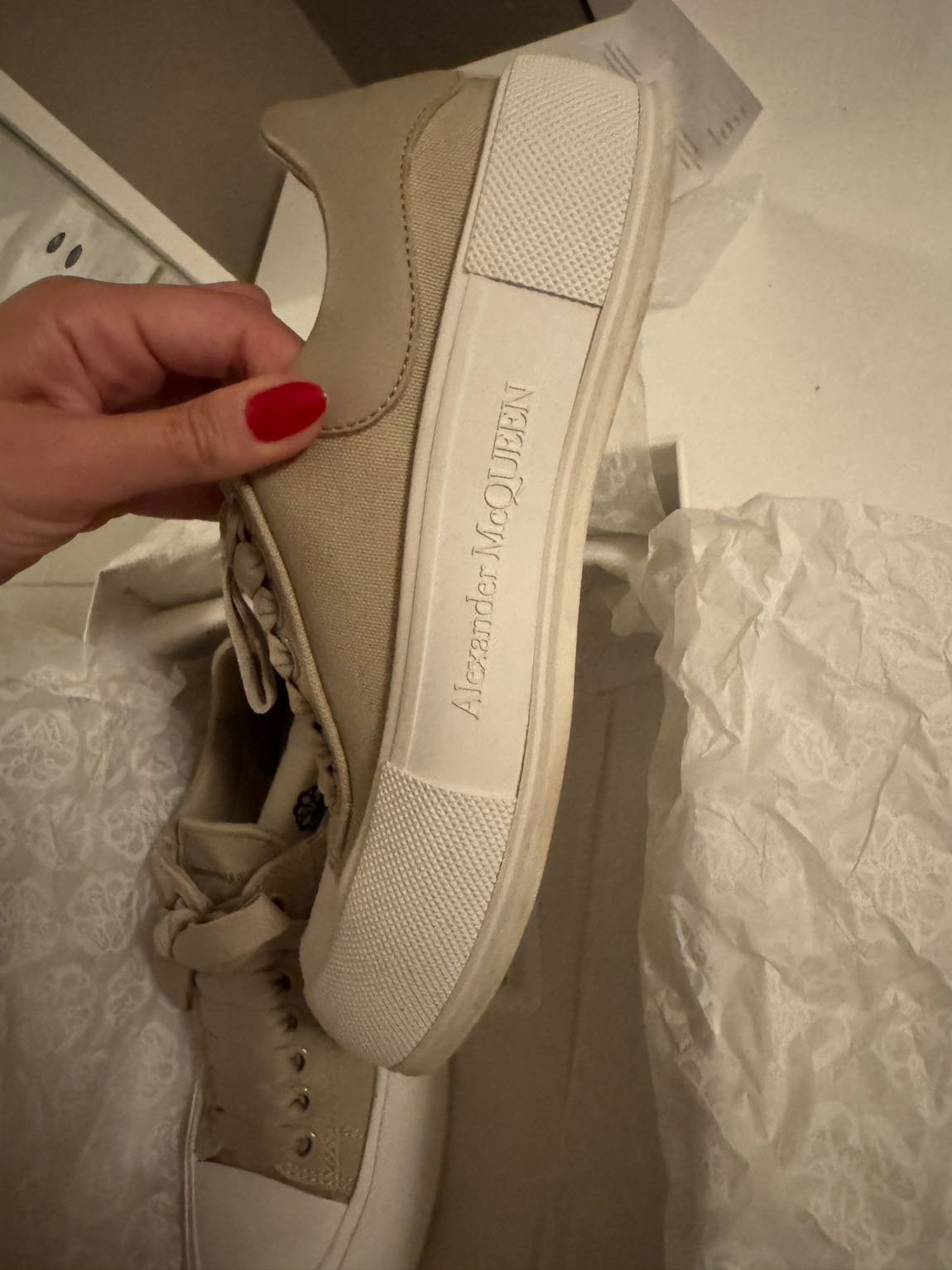 Alexander McQueen Bej Sneaker — görsel 11/11