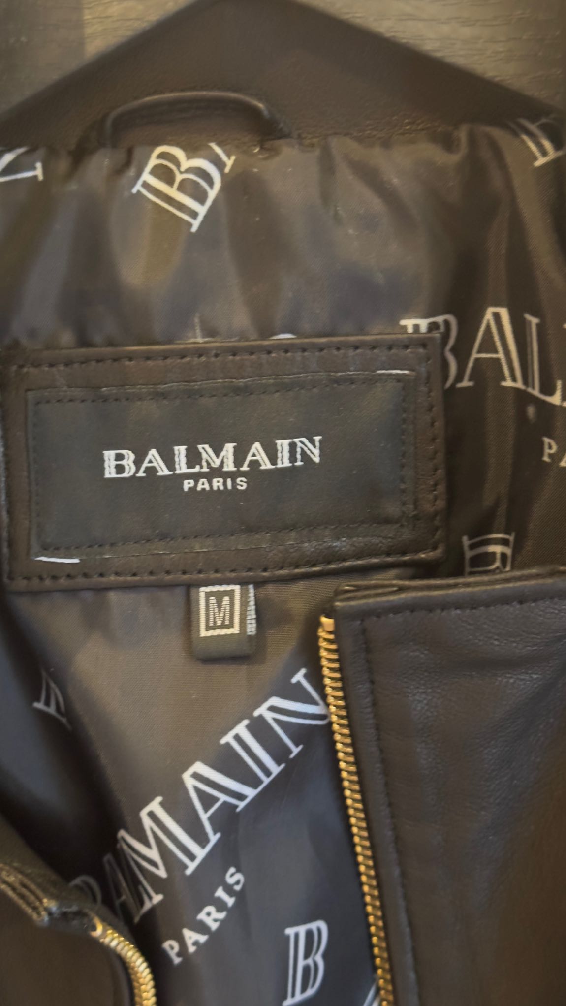 Balmain Siyah Deri Ceket — görsel 4/13