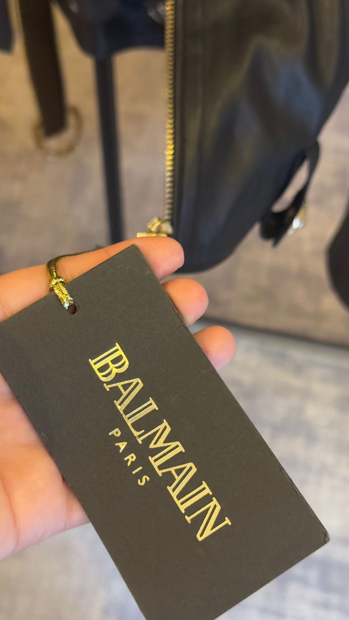 Balmain Siyah Deri Ceket — görsel 8/13
