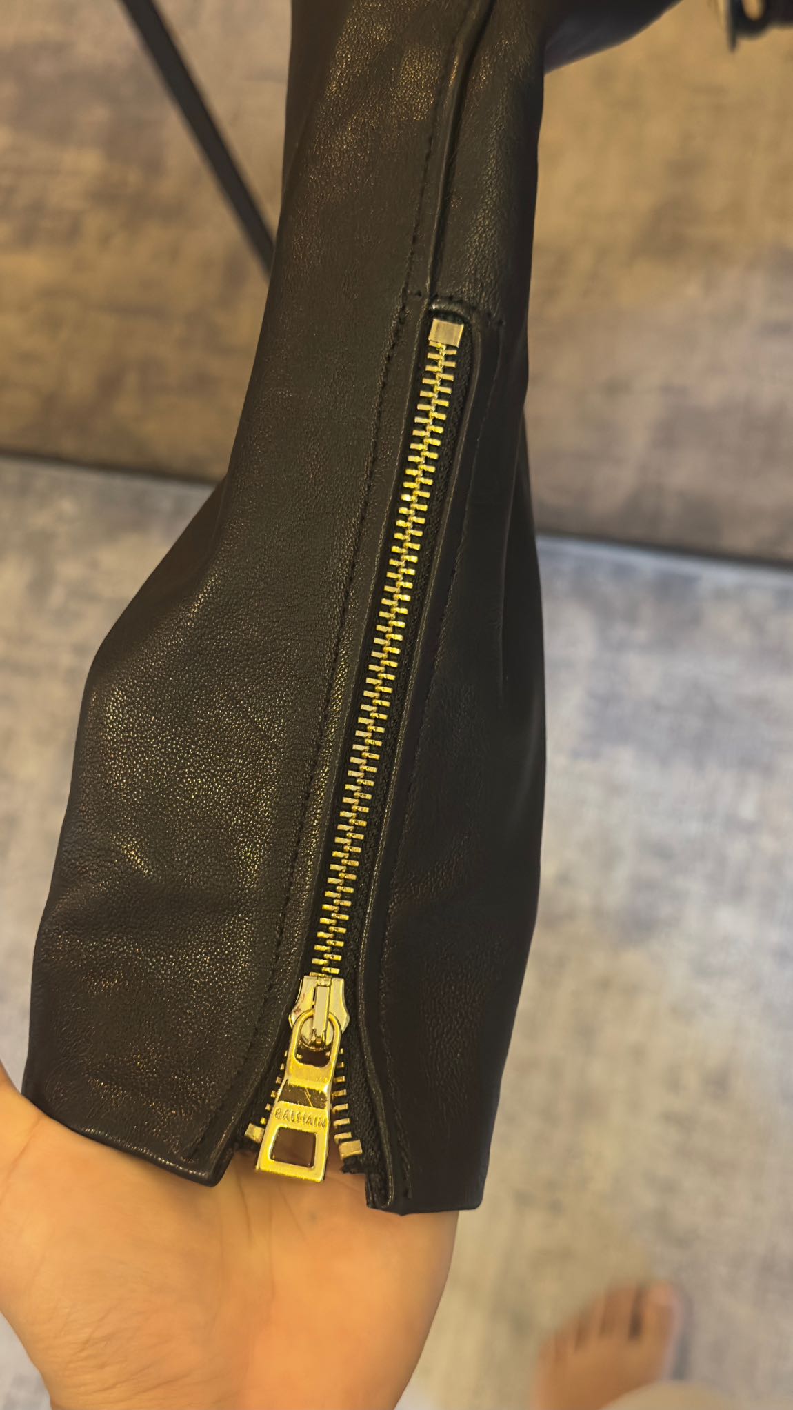 Balmain Siyah Deri Ceket — görsel 11/13