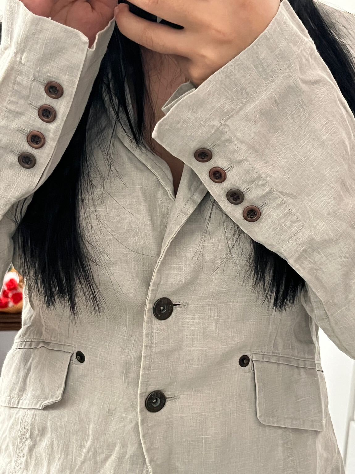 Krem Blazer Ceket — görsel 4/5