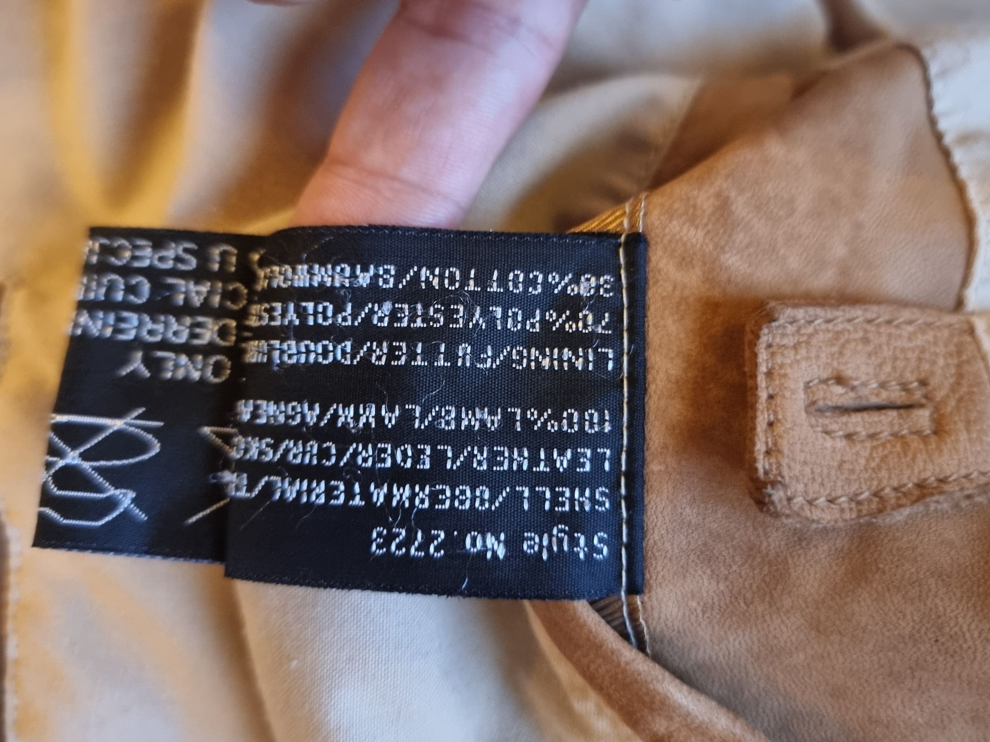 Camel Active Kuzu Derisi Ceket – Taba — görsel 8/10