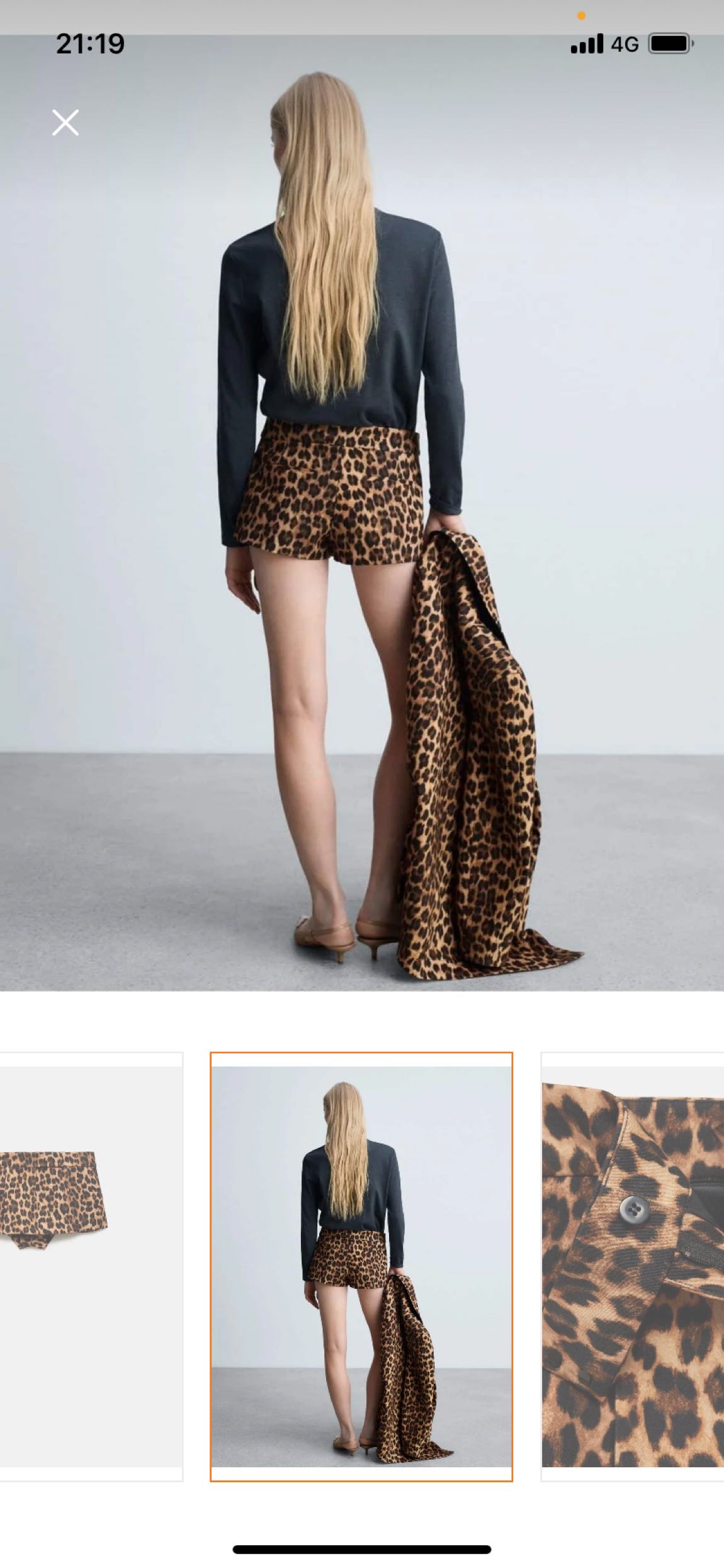 Leopar Desenli sort Etek — görsel 3/6