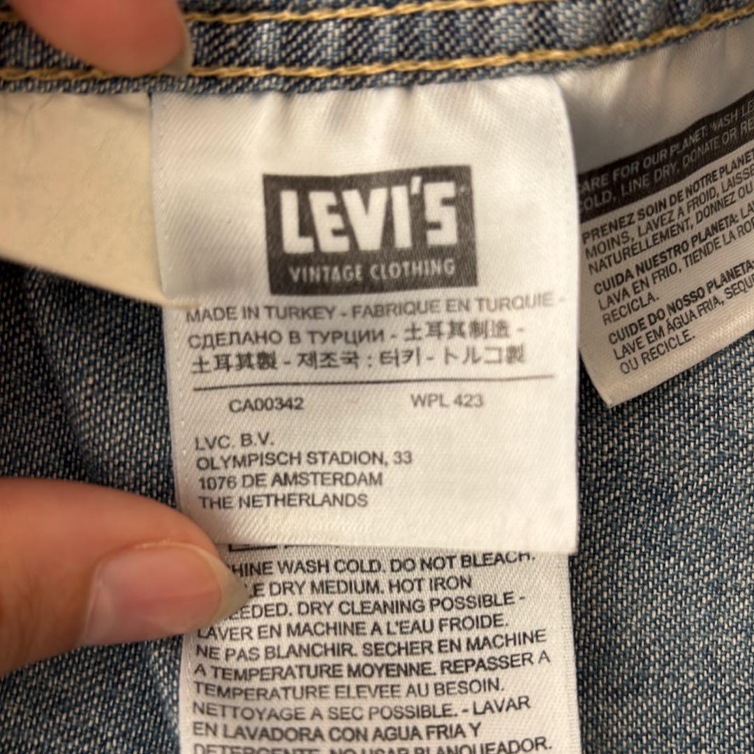 Levi’s Western Wear unisex kot gomlek — görsel 12/12