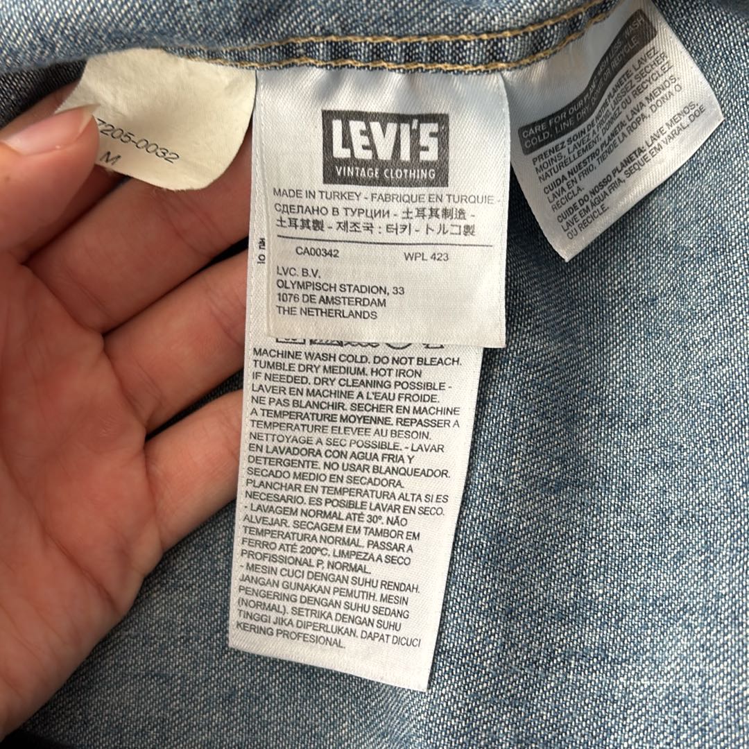 Levi’s Western Wear unisex kot gomlek — görsel 9/12