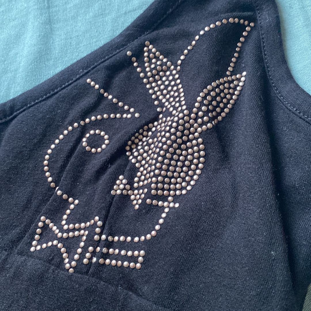 Playboy Y2K Siyah Mini Elbise — görsel 4/7