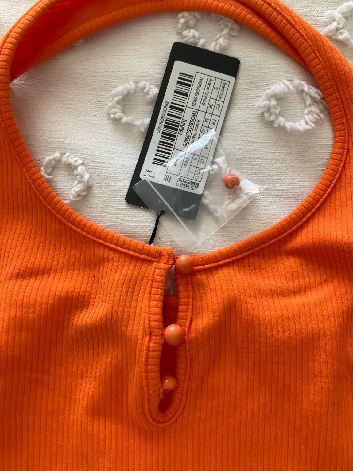 Turuncu Askılı Mini Elbise — görsel 3/3